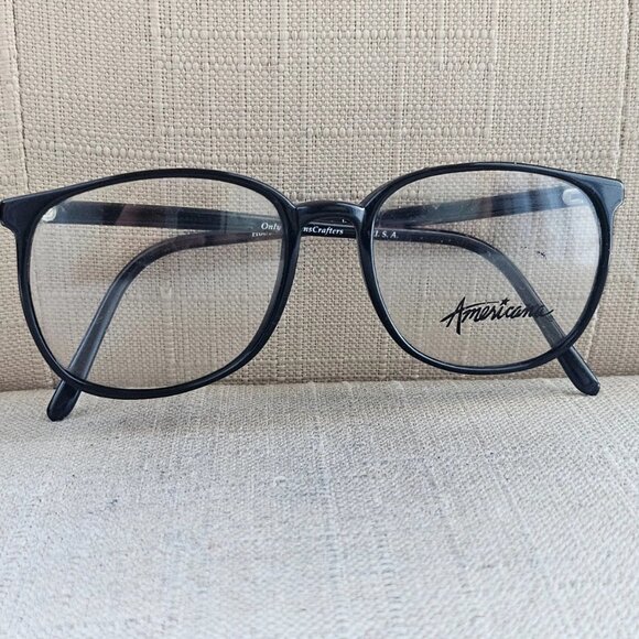 Vintage Americana Women Eyeglasses Frame Black Hoover Eyewear Glasses Old Stock - Picture 3 of 12